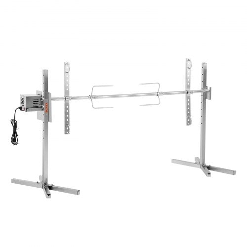 56" Electric BBQ Rotisserie Grill Kit Stainless Steel Grill 132lb Pork Lamb | EU