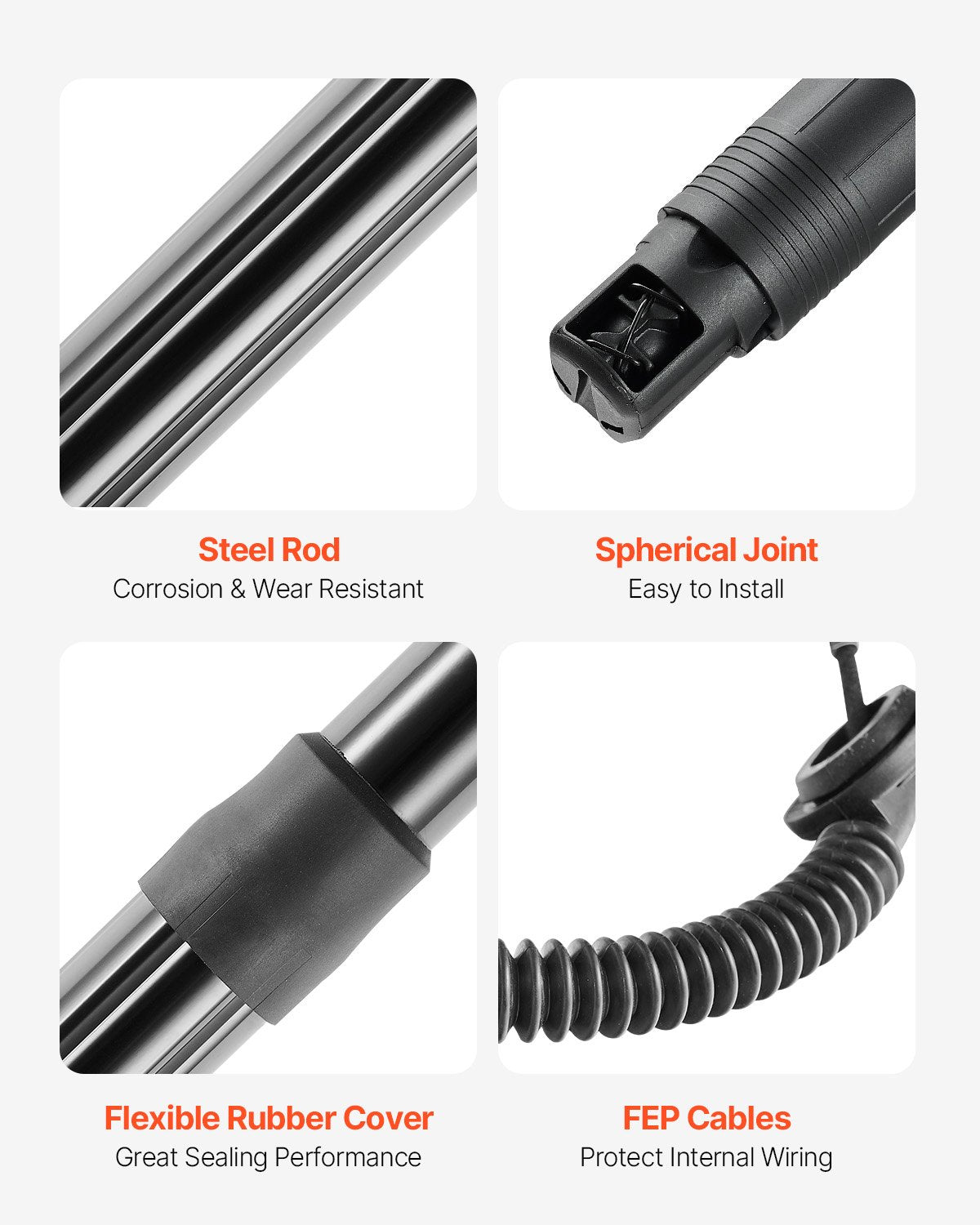 Rear Left & Right Tailgate Power Lift Support, Compatible with 2015-2020 Skoda Superb III 3V5 Estate, Electric Tailgate Liftgate Power Hatch Shock Strut Replace OE# 3V9827851B 3V9827852B (2PCS)