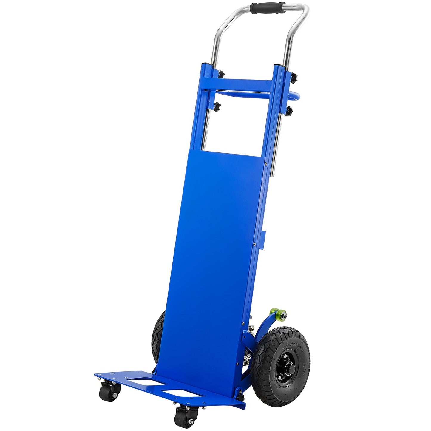 Electric Stair Climbing Dolly, 880lbs Electric Stair Climbing Hand Trucks with 157.5in Rope & Extendable Handle, Heavy Duty Stair Climber for Warehouse Logistics, Moving Furniture(Blue)