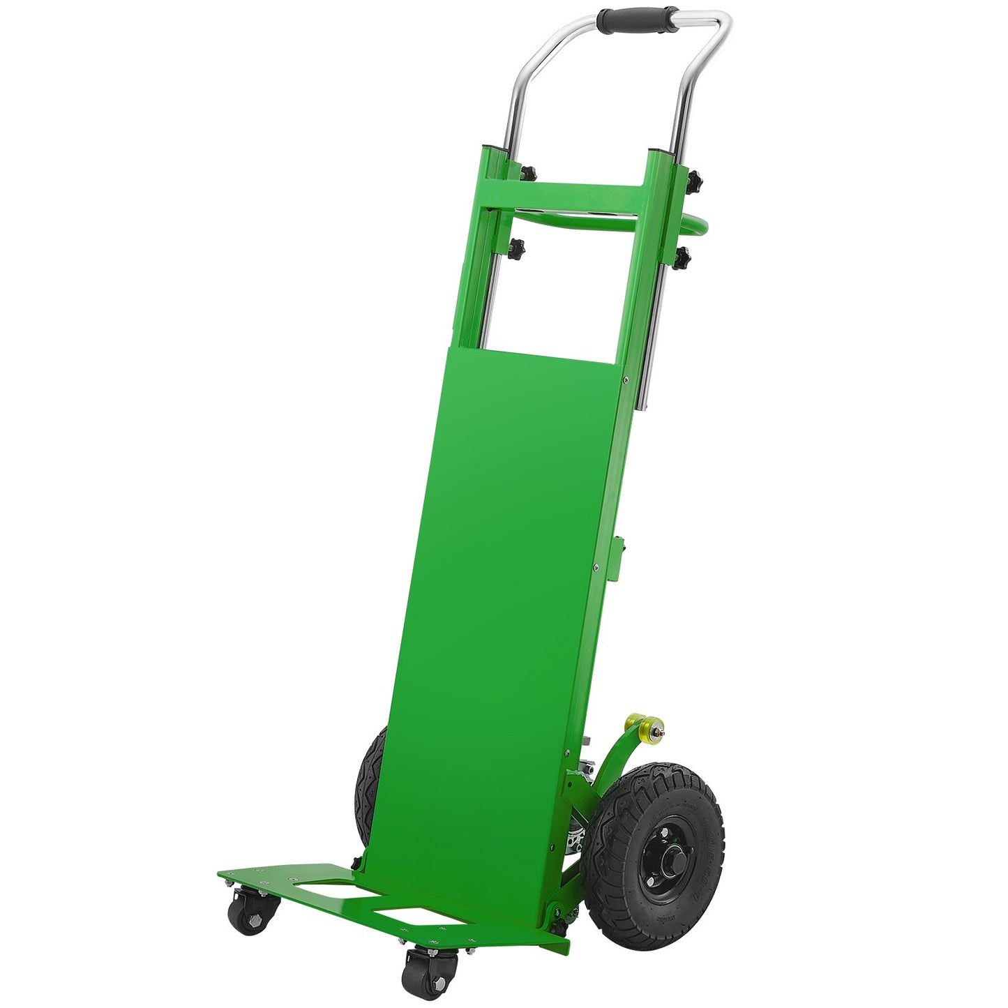 Electric Stair Climbing Dolly, 880lbs Electric Stair Climbing Hand Trucks with 157.5in Rope & Extendable Handle, Heavy Duty Stair Climber for Warehouse Logistics, Moving Furniture(Green)