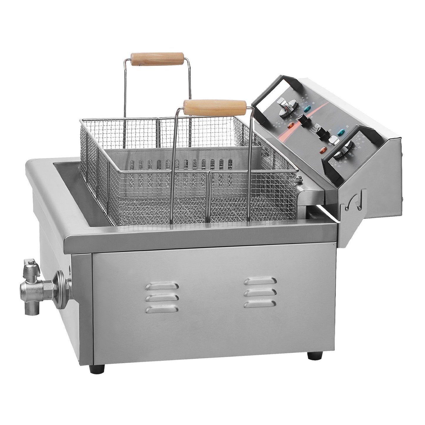 Kommerzielle elektrische Fritteuse, Fritteuse, Arbeitsplatte, 3000 W, 30,6 Qt/29 l