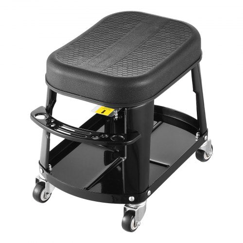 Mekanisk Pall Rolling Workshop Seat 300 lbs Last med hjul och verktygsbricka | EU