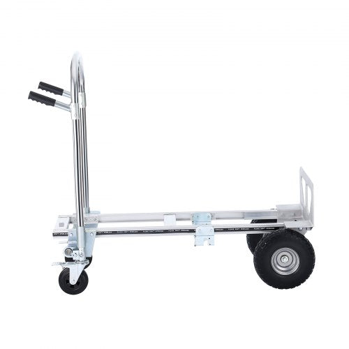 Aluminium Handtruck, 2 i 1, 1000 lbs lastkapacitet, Heavy Duty Industrial Cabriolet hopfällbar Handtruck och Dolly, Utility Cart konverterar från Handtruck till plattformsvagn med gummihjul | EU