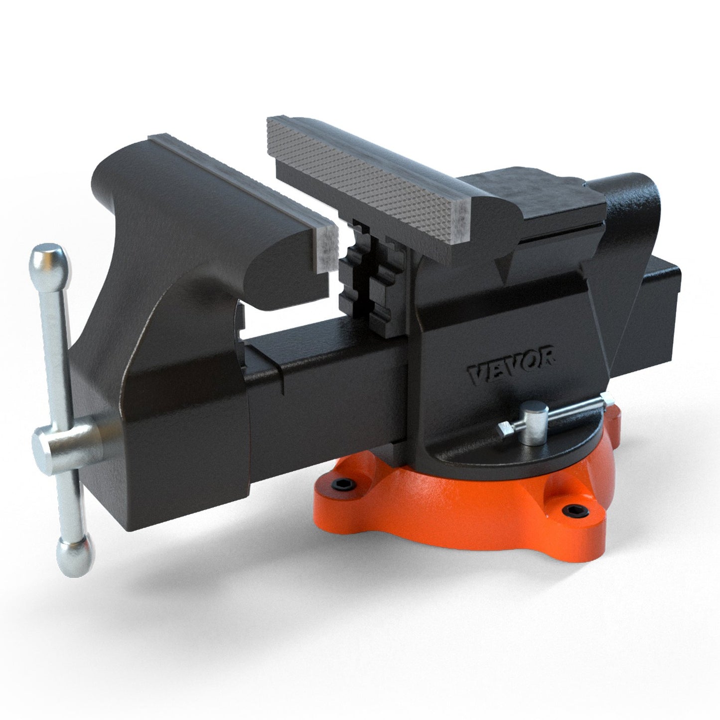 6" bänkskruv med städ 360° vridbar låsbas Kraftig segjärn