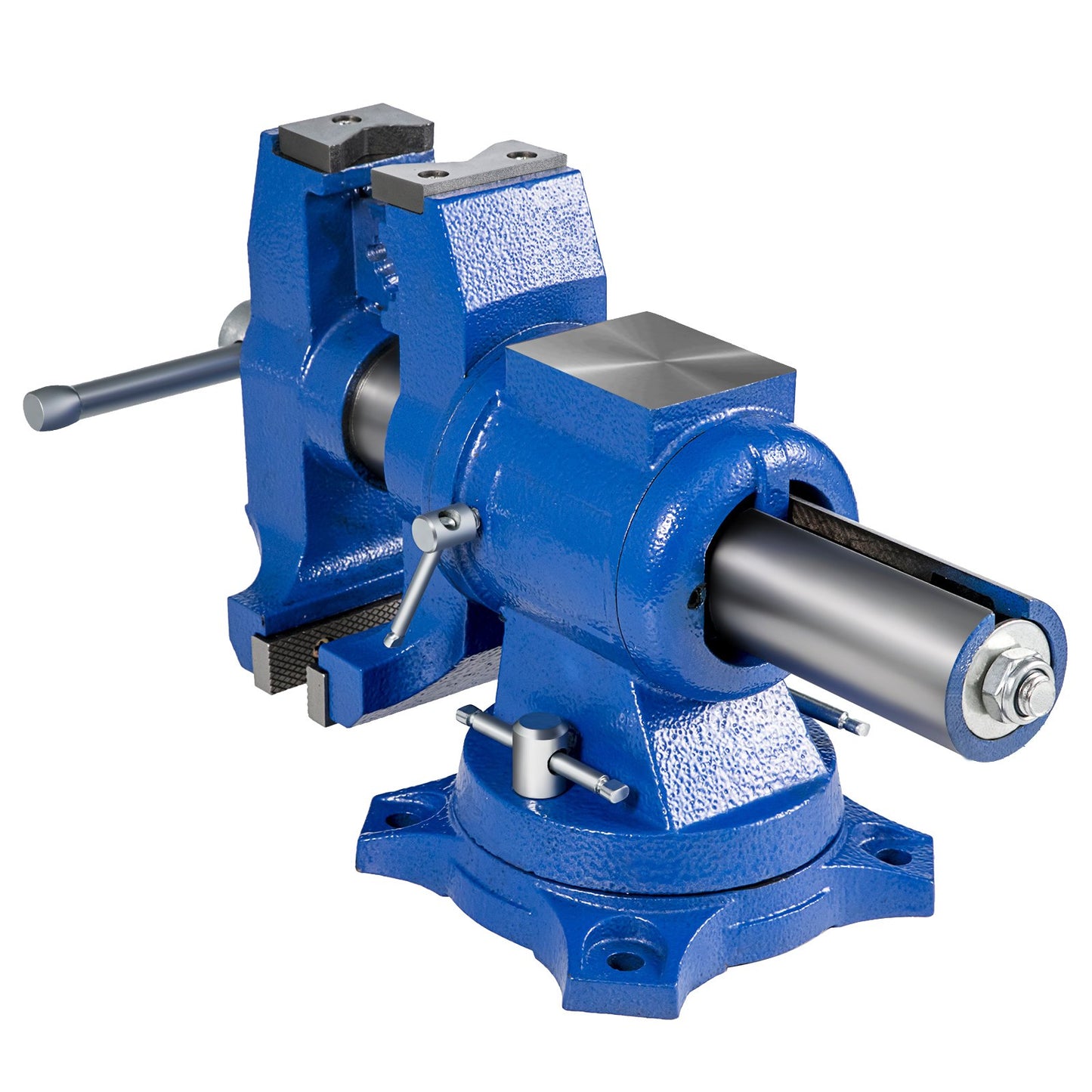 Mehrzweck-Schraubstock, 6-Zoll-Tischschraubstock, 360-Grad-Drehung, Klemme auf Schraubstock mit Schwenkbasis und Kopf, robuster Mehrbacken-Schraubstock zum Spannen von Geräten für den privaten oder industriellen Gebrauch