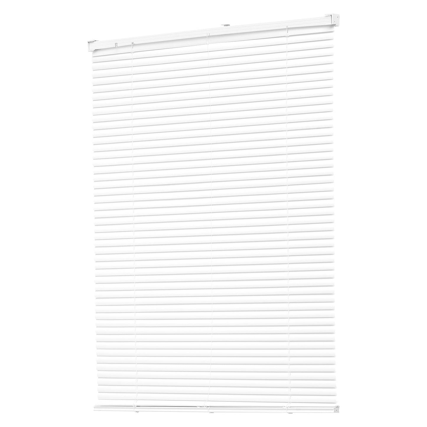 Mini Blinds, 34" W x 48" H, 1" Slat Size, Cordless Horizontal Light Filtering Mini Blind for Indoor Windows, Easy to Clean and Simple Light Adjustment, for Home Decor, Room Darkening, White
