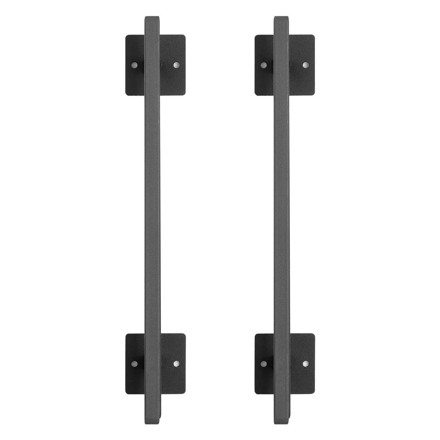 Barn Door Handle, 2Pcs 12.6 in Rustic Fence Gate Handle, Rust-Resistant Coating, Heavy Duty Carbon Steel Outdoor Gate Handles, Easy to Install, Metal Sliding Door Pulls for Garage Shed Pantry