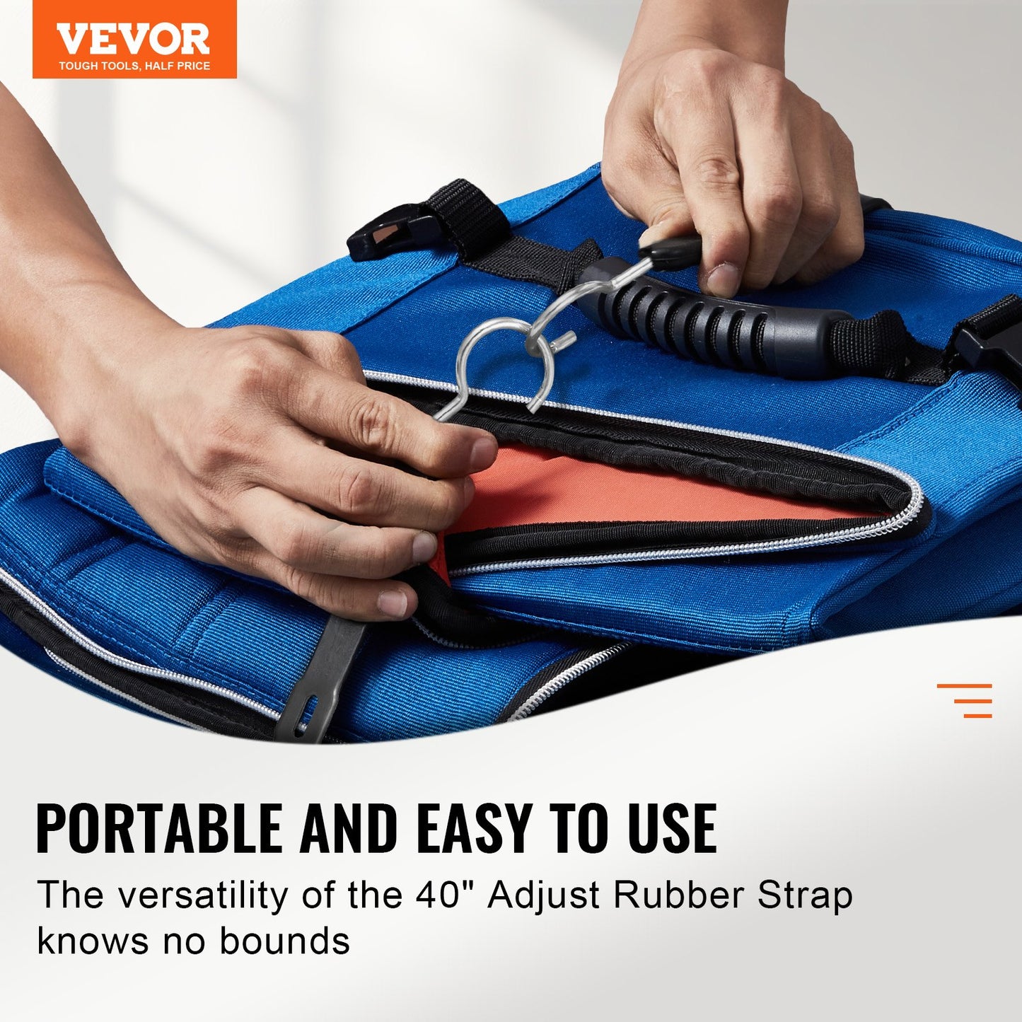 4 Piece Flat Bungee Cord, 20 mm Heavy Duty Bungee Straps with Steel S-Hooks, 40" Elastic Bungee Rope for Cargo, Tarps, Trucks and Tent, Black