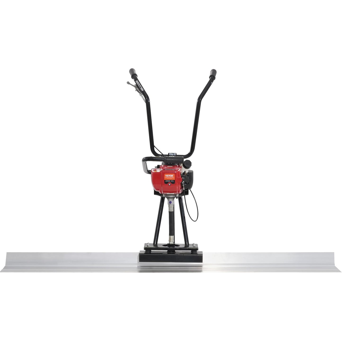 Gas Concrete Power Screed, with 1830mm aluminum disc with straight edge bar, 4-stroke cement finishing vibrating motor with height adjustable handles, high-efficiency concrete tools 6500 rpm