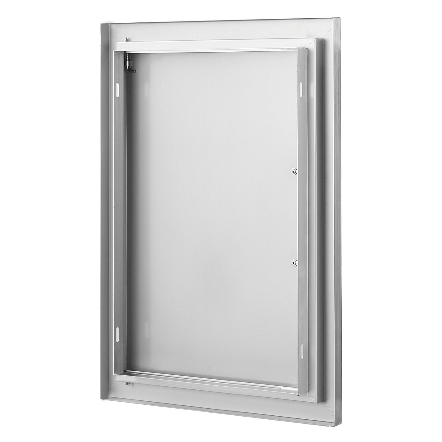 Grillzugangstür, 407 x 559 mm, einzelne Außenküchentür, Einbautür aus Edelstahl, vertikale Wandtür mit Griff, für Grillinsel, Grillstation, Außenschrank