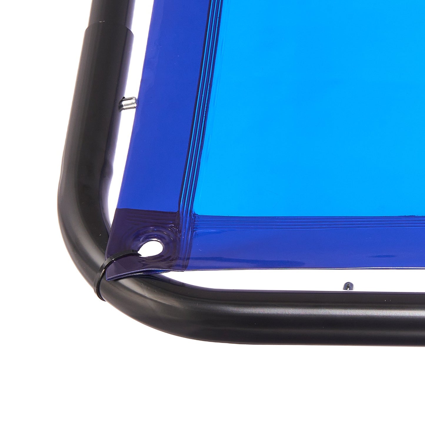 Welding Screen with Frame, 6 x 6 FT Welding Curtain Screen, Flame-Resistant Vinyl Safety Protection Screens with Lockable Swivel Wheels & 6-Level UV Protection for Workshop/Industrial Use, Blue