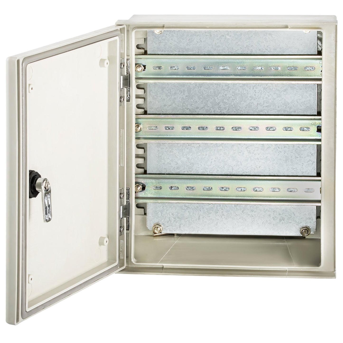 NEMA-Glasfasergehäuse, 12 x 10 x 6 Zoll NEMA 4X Glasfaser-Schaltkasten, IP66 wasser- und staubdicht, elektrischer Anschlusskasten für den Außen-/Innenbereich, mit Montageplatte (30 x 25 x 14 cm)