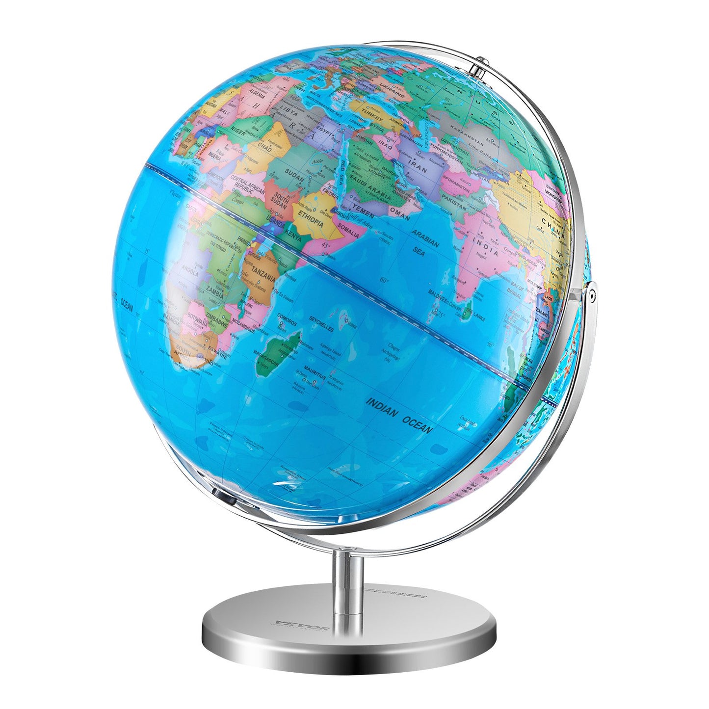 Illuminated World Globe with Stand Educational 13in/330.2mm Constellation (Map Language: English)