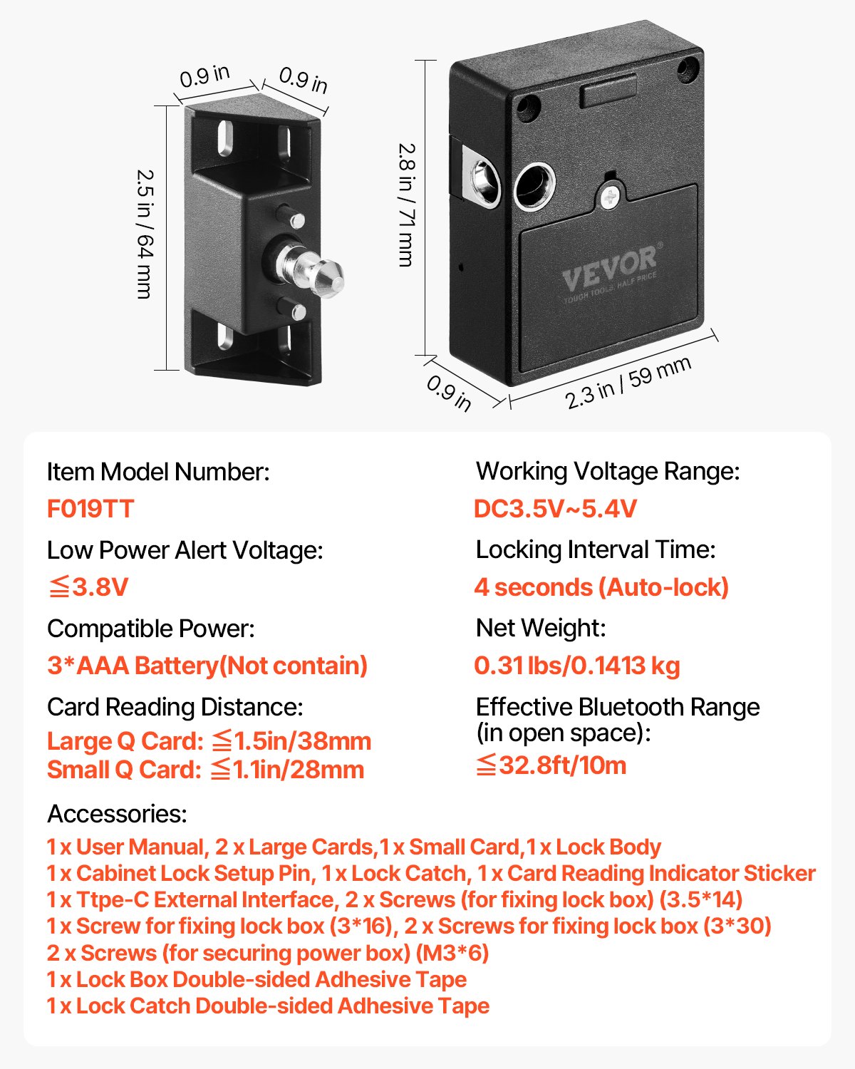 Electronic Cabinet Lock, 4-in-1, Smart Cabinet Lock with 3*AAA Accumulator, Easy-to-install Hidden Cabinet Lock with APP Smart Management, Fits for Various Wooden Cabinets