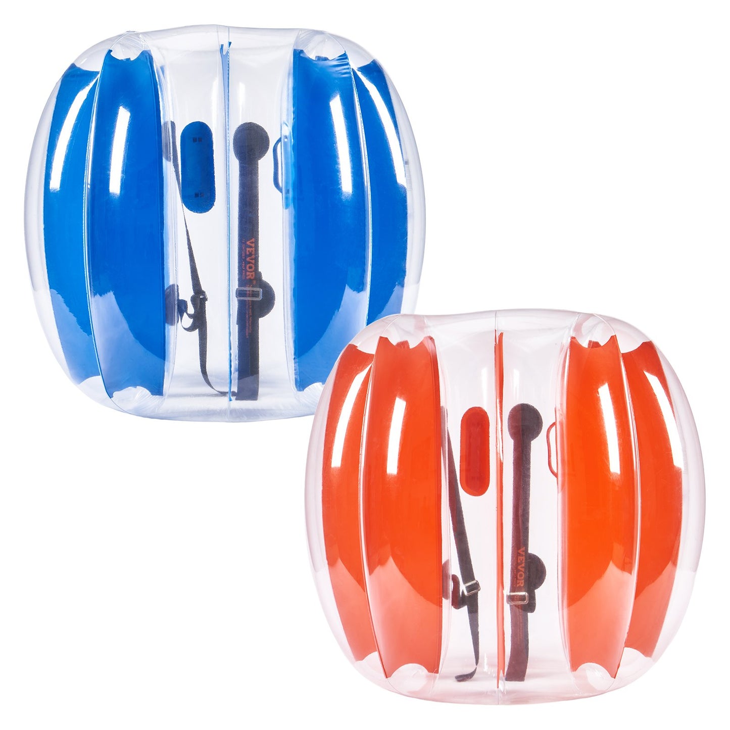 Uppblåsbara Bumper Balls 2-pack, 3FT/0,9M Body Sumo Zorb Balls för barn och tonåringar, hållbara PVC Human Hamster Bubble Balls för utomhusspel för lagspel, Bumper Bopper Leksaker för lekplats, trädgård, park