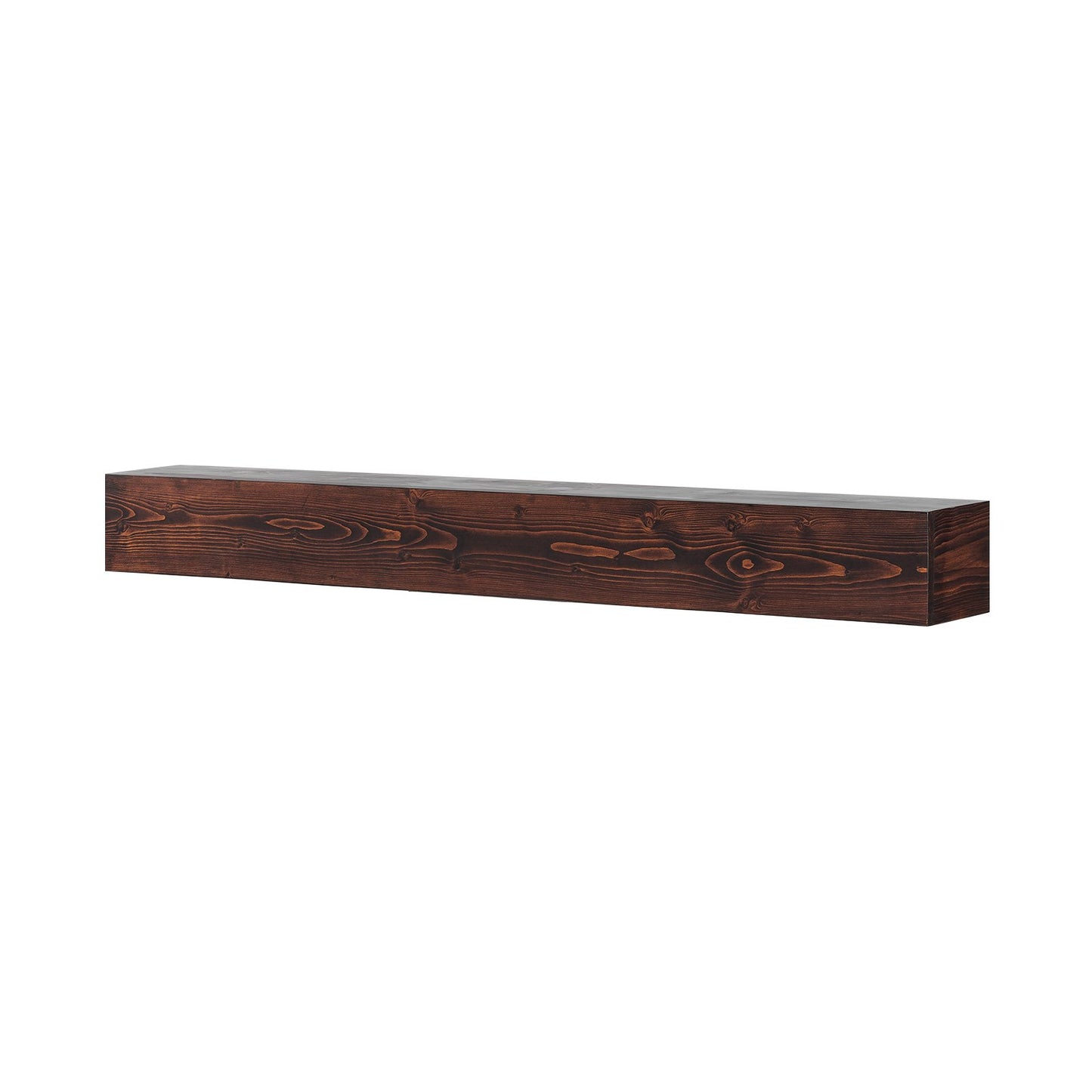 Fireplace Mantel Wood Shelf Floating Rustic Fireplace Mantel 60" Brown