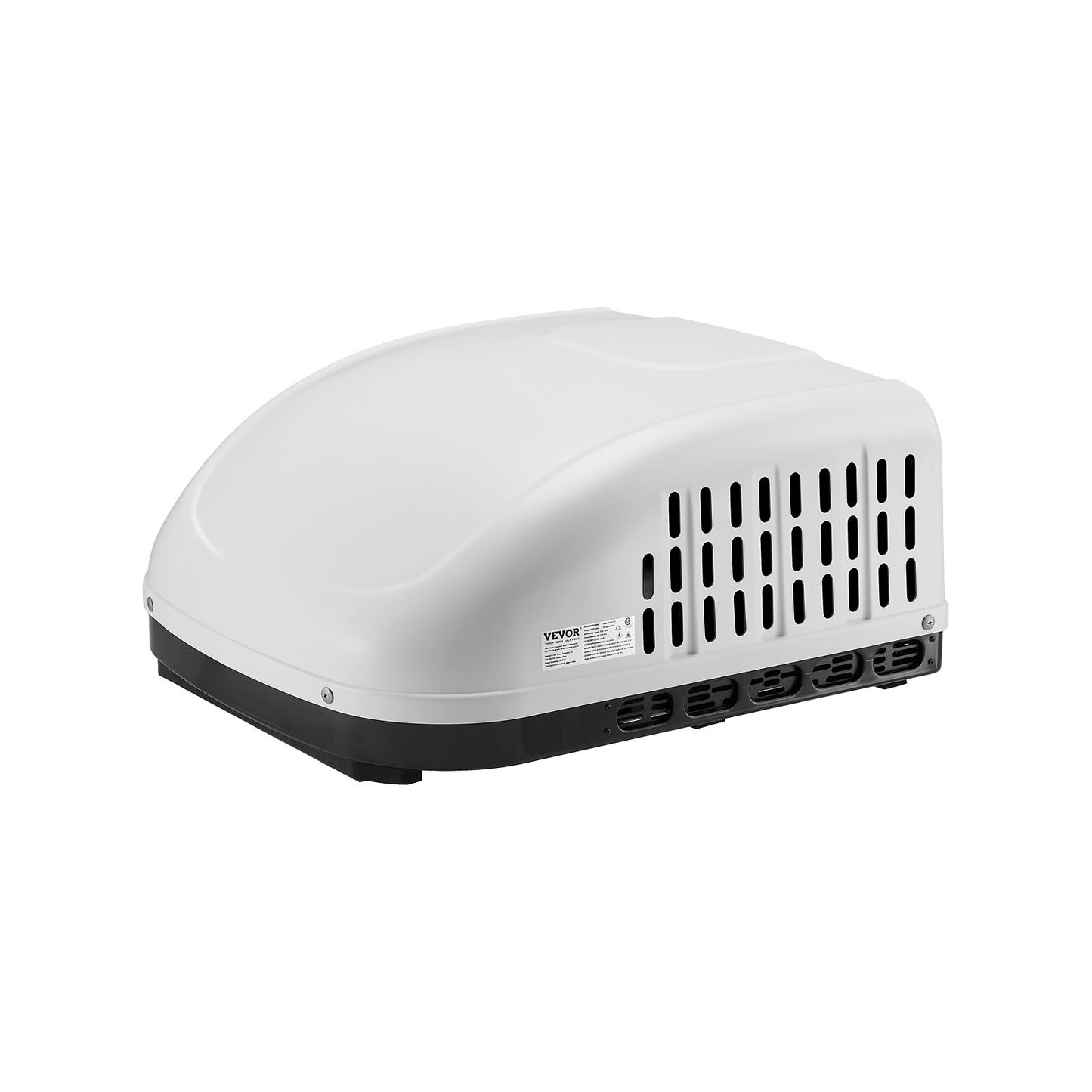 RV Air Conditioner, 13500 BTU Non-Ducted Rooftop RV AC Unit, 65 dB Quiet Design, Including Air Distribution Box, Operation Panel and Installation Hardware, for Campers, Vans, Trailers, White