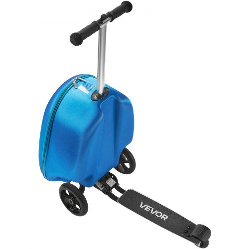 Kinderreisetasche mit Rollgepäck, 20 Zoll, Roller und Flash-Räder, blau
