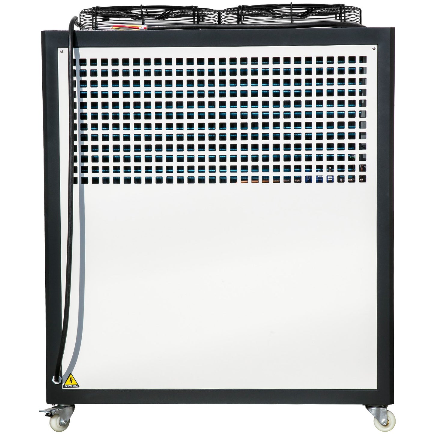 Water Chiller 6Ton Capacity, Industrial Chiller 6Hp, Air-Cooled Water Chiller, Finned Condenser, with Micro-Computer Control, Stainless Steel Water Tank Chiller Machine for Cooling Water