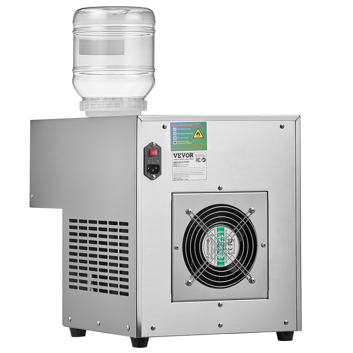 Handelsschneeflocken-Eiscreme-Maschine 176LBS/24H Edelstahl für Eiscreme