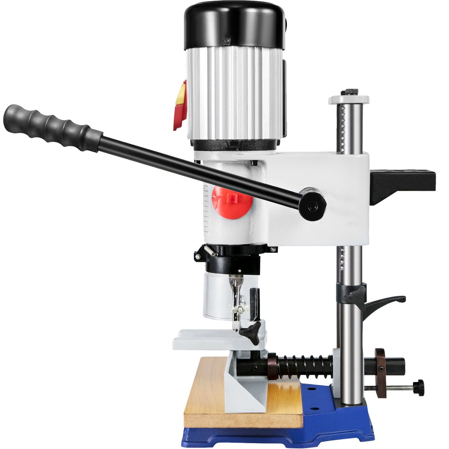 Woodworking Mortise Machine, 3/4 HP 3400RPM Powermatic Mortiser With Chisel Bit Sets, Benchtop Mortising Machine, For Making Round Holes Square Holes, Or Special Square Holes In Wood