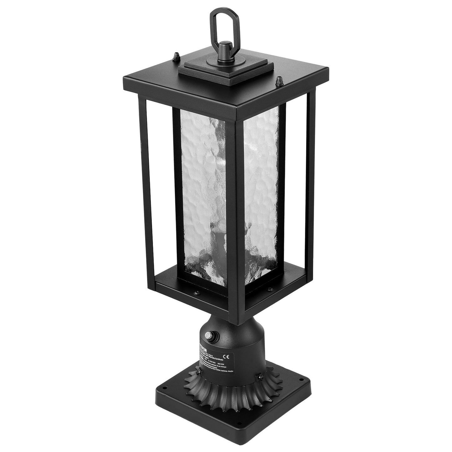 2 st Skymning till gryning utomhus lampstolpe ljusarmatur 450 mm stolpe Pier Mount