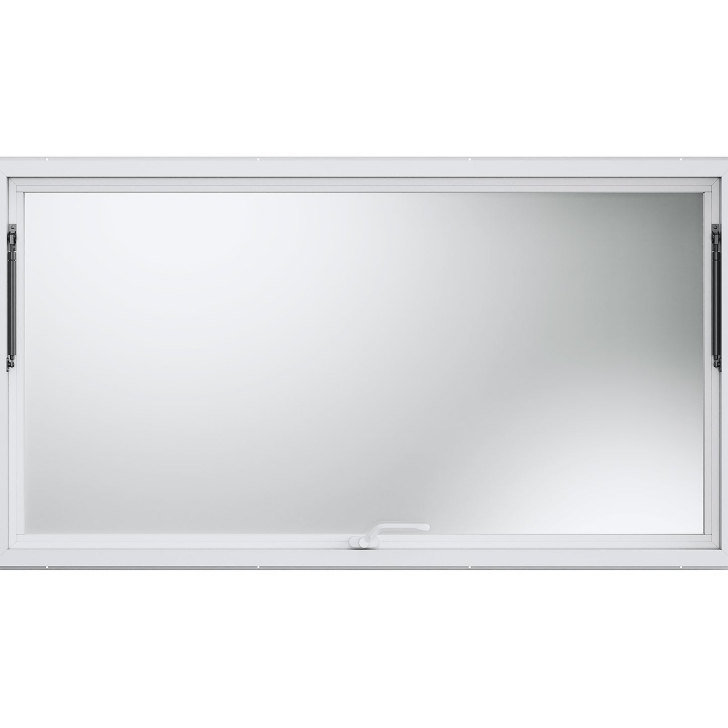 Concession Window 74"x40", Aluminum Alloy Food Truck Service Window with Awning Door & Drag Hook, Up to 85 Degrees Stand Serving Window for Food Trucks Concession Trailers, Glass Not Included