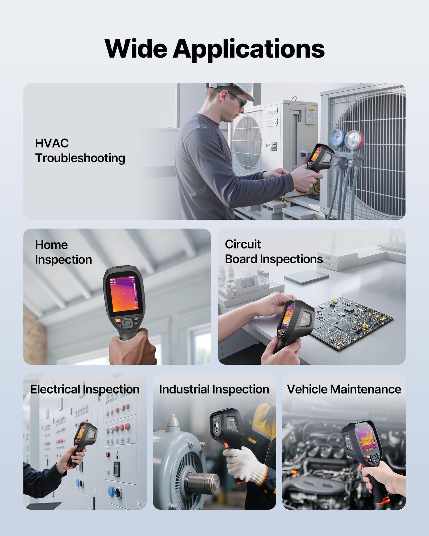 Pro Thermal Imaging Camera, Upgraded 512 x 384 TISR Super Resolution, 3.45" LCD Infrared Thermal Imager with 2MP Visual Camera, 25HZ Refresh Rate, -4°F - 1022°F, 4 Image Modes & 7 Color Palettes