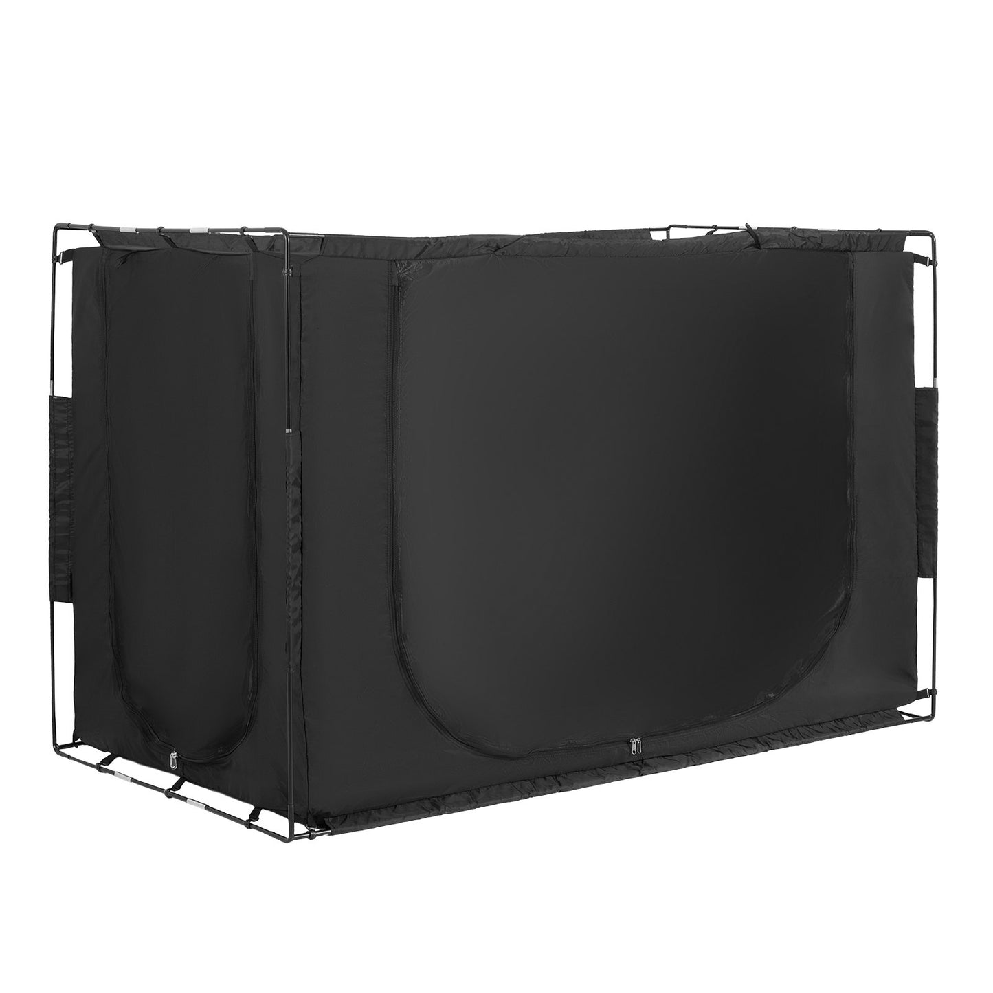 3-türiges Bettzelt Atmungsaktives Zelt 70 % Verdunkelung mit 0,37 Zoll Faserstangen