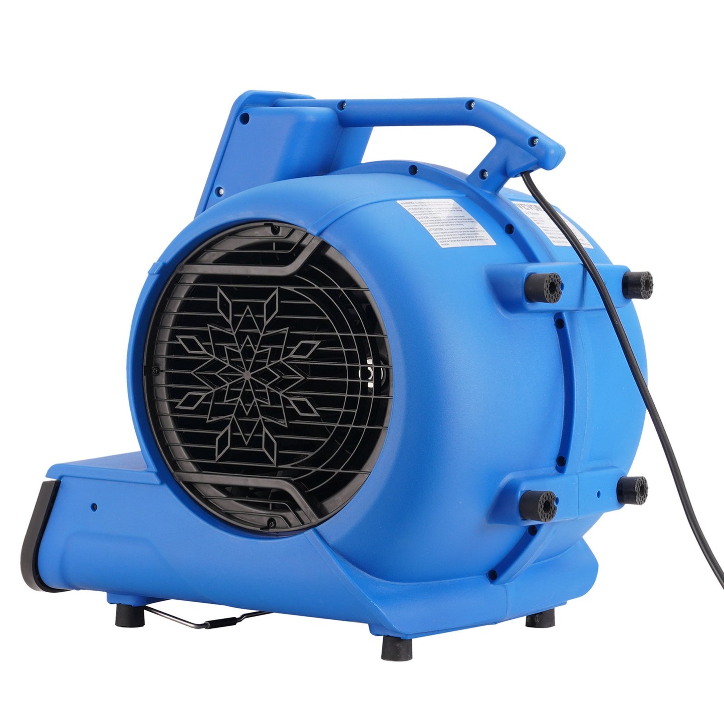 Bodenventilator, 1250 U/min, 2600 CFM, Luftbeweger mit 4 Blaswinkeln, 3 Geschwindigkeiten