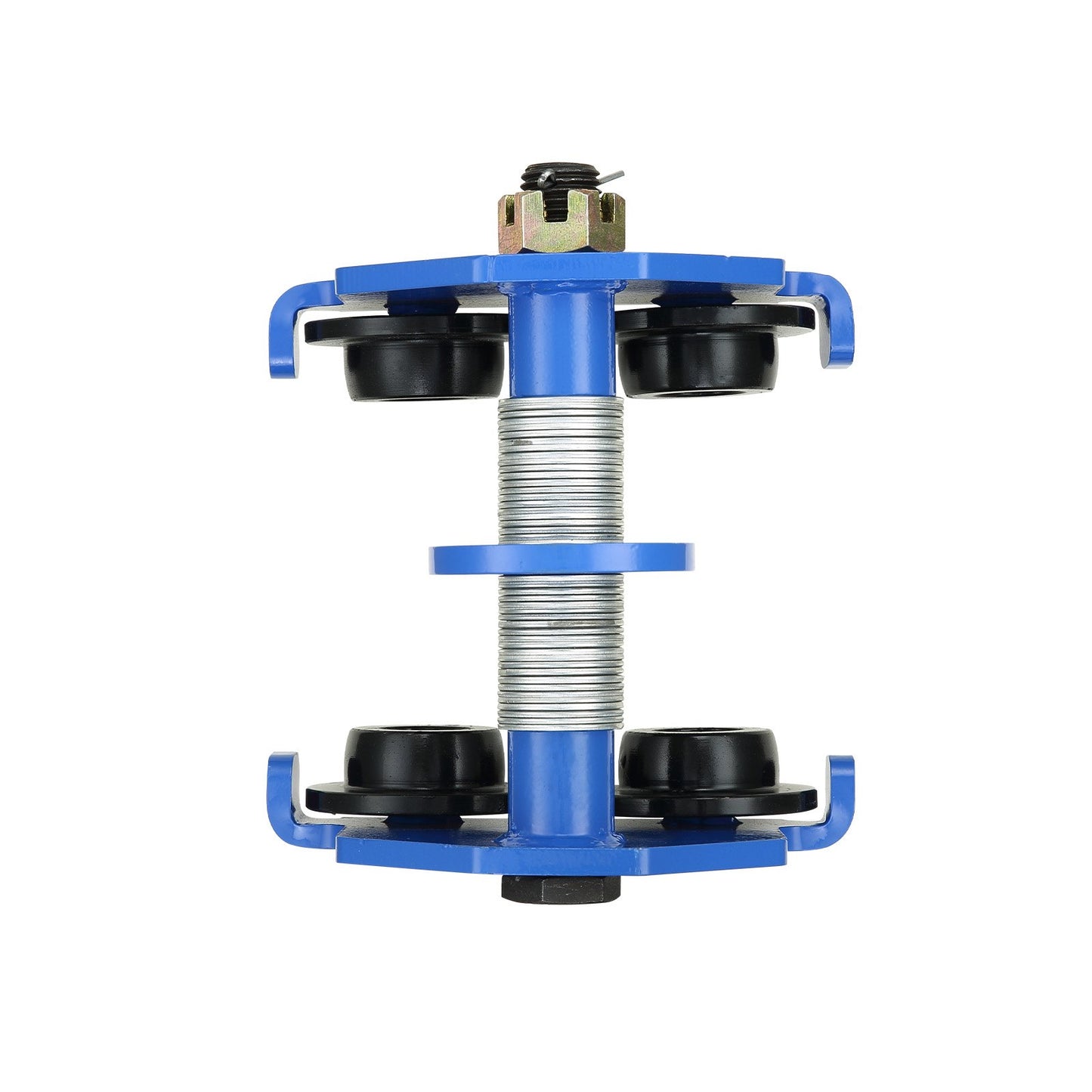 Manueller Wagen, Tragkraft 4400 lbs/2 Tonnen, Schubträgerwagen mit Doppelrad, einstellbar für I-Träger-Flanschbreite 63,5–177,8 mm, Hochleistungs-Garagenhebebühne aus legiertem Stahl für gerade gebogene I-Träger