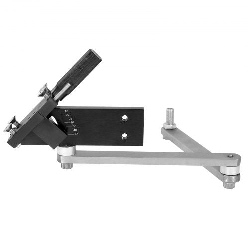 Lawnmower blade sharpener with blade balancer 15° to 45° adjustable