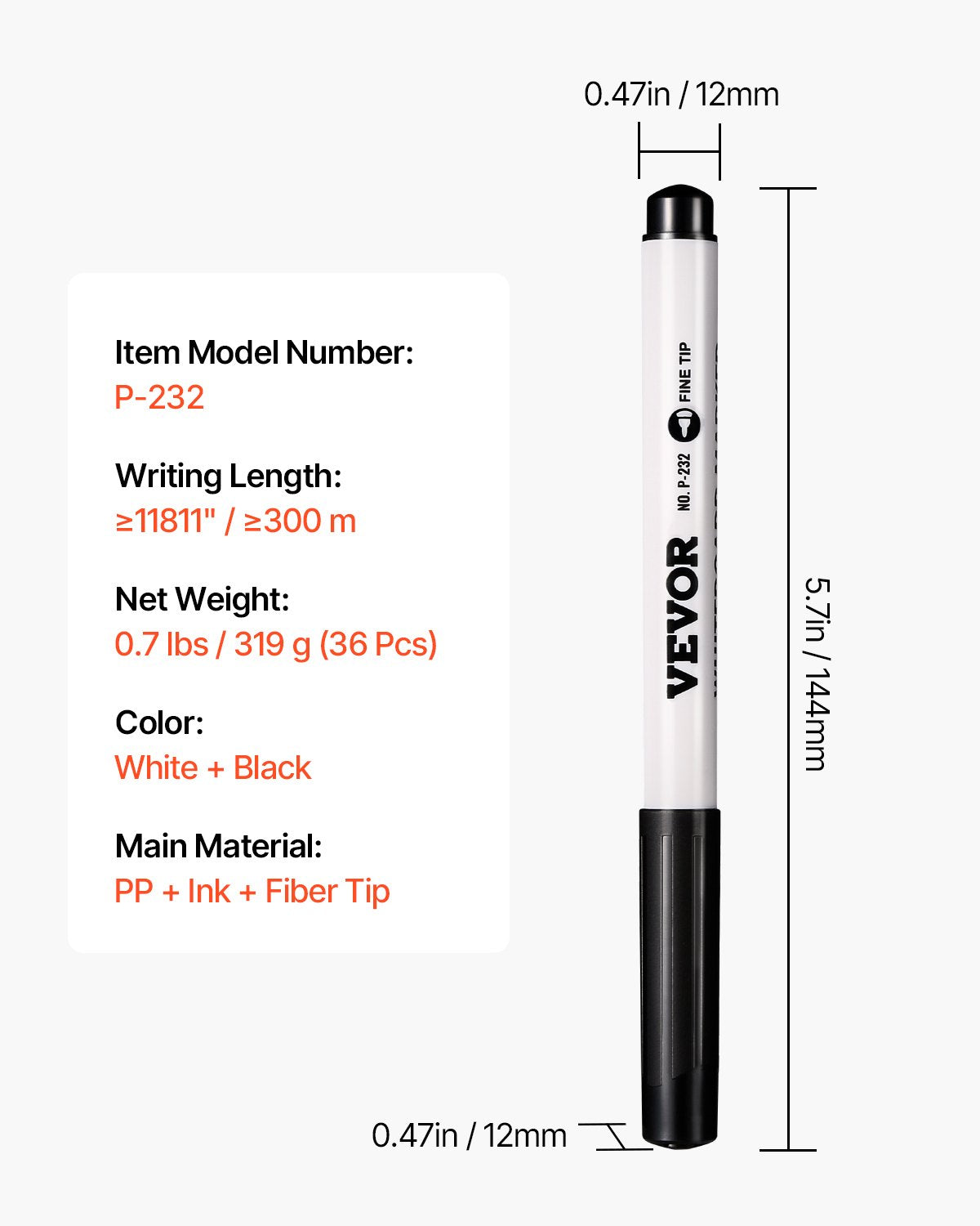 Black Dry Erase Markers, 36 Pack Low-Odor Whiteboard Markers, Fine Point Whiteboard Markers, Easily Clean Dry Erase Markers Bulk for School Office Home