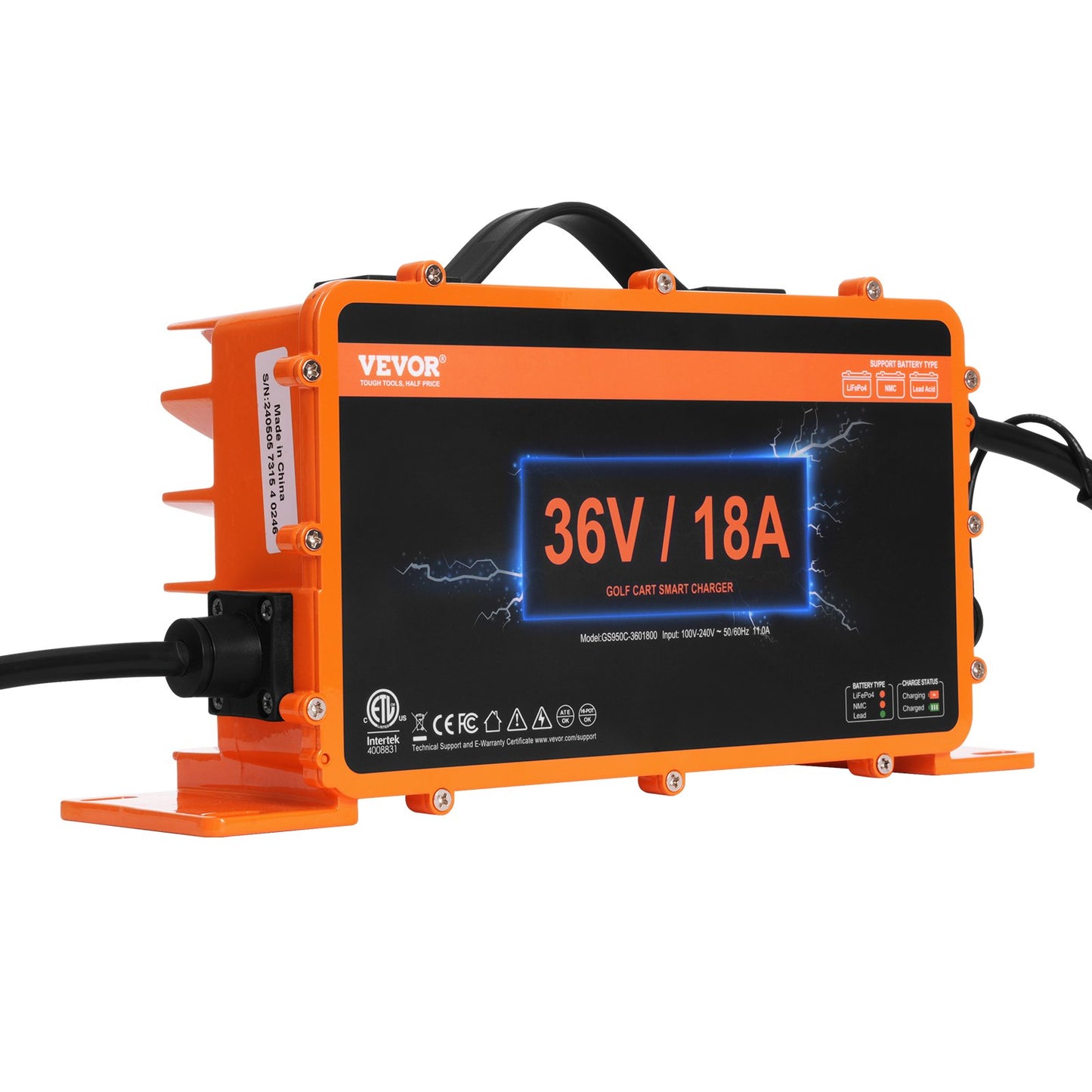 36 Volt 18 Ampere Golfwagen-Batterieladegerät für Club Car EZGO Yamaha Crowfoot