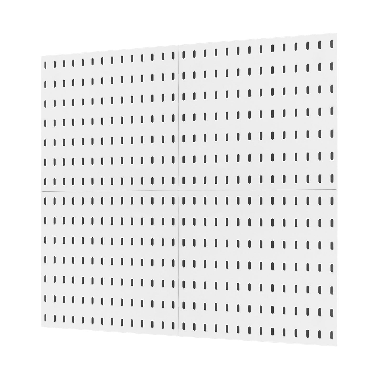 Stecktafel-Kombinationsset, 27,9 x 27,9 cm, Kunststoff-Stecktafel, 4 Paneele für Zuhause, Weiß