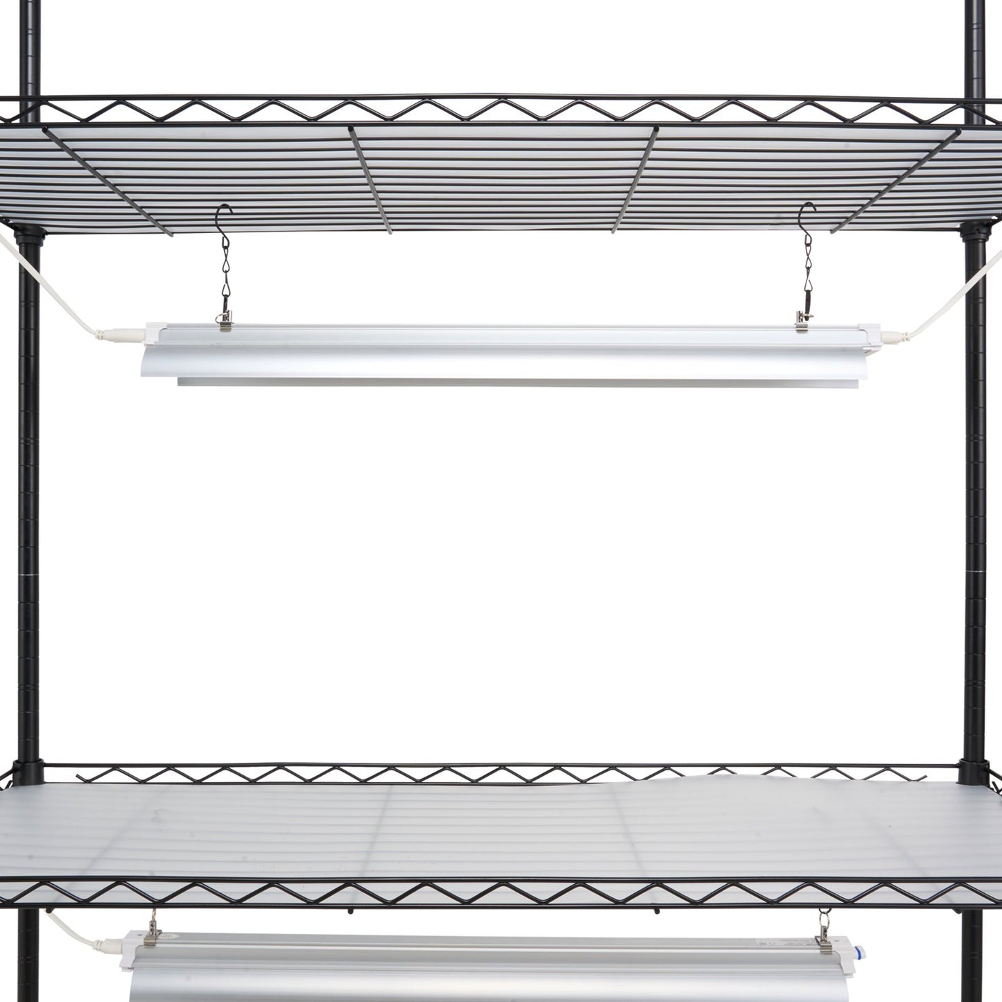 Plant Stand med Grow Lights 4 våningar 90W 59" Tall Plant Grow Hylla