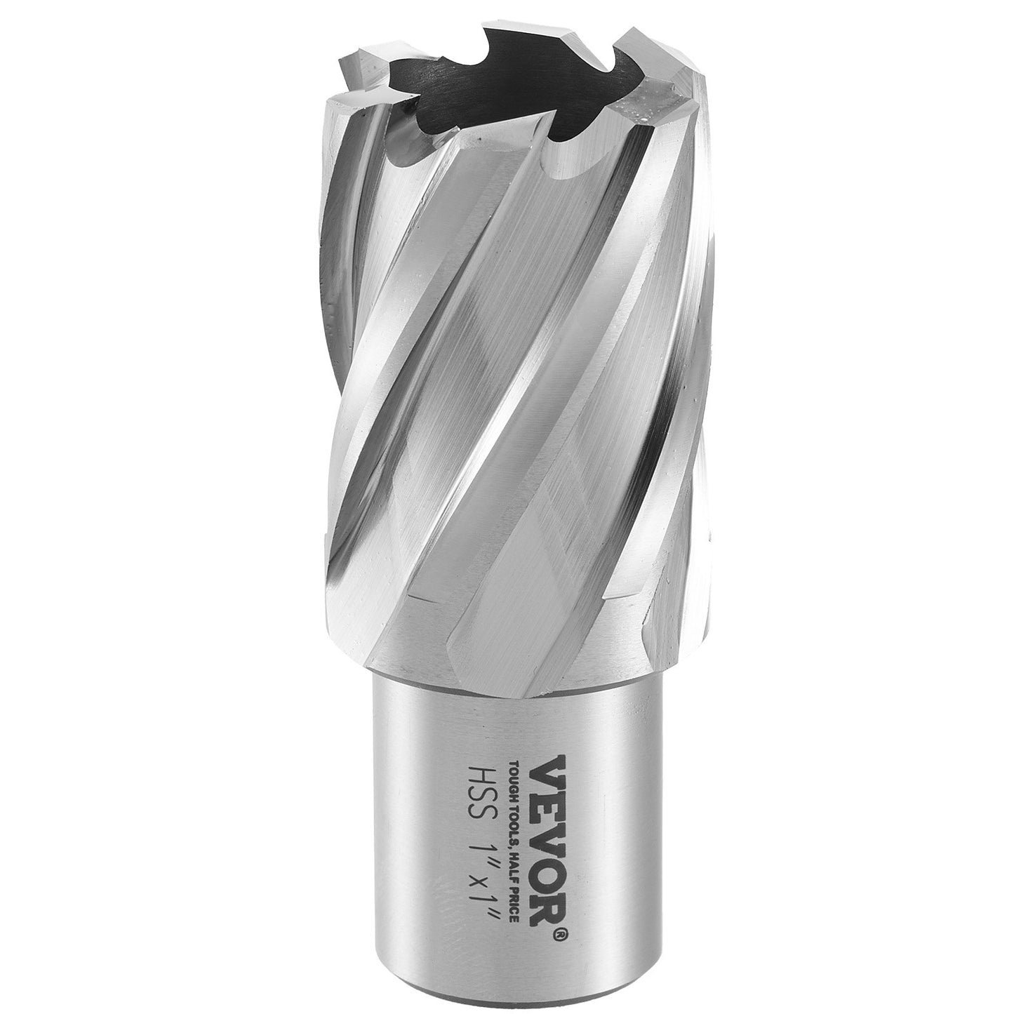 Ringschneider-Satz, 13-teiliger Weldon-Schaft-Mag-Bohrer, 1 Zoll Schnitttiefe, 7/16 Zoll bis 1-1/16 Zoll Schnittdurchmesser, M2AL HSS, 2 Führungsstifte, Sechskantschlüssel und tragbarer Koffer, zur Verwendung mit Magnetbohrmaschinen