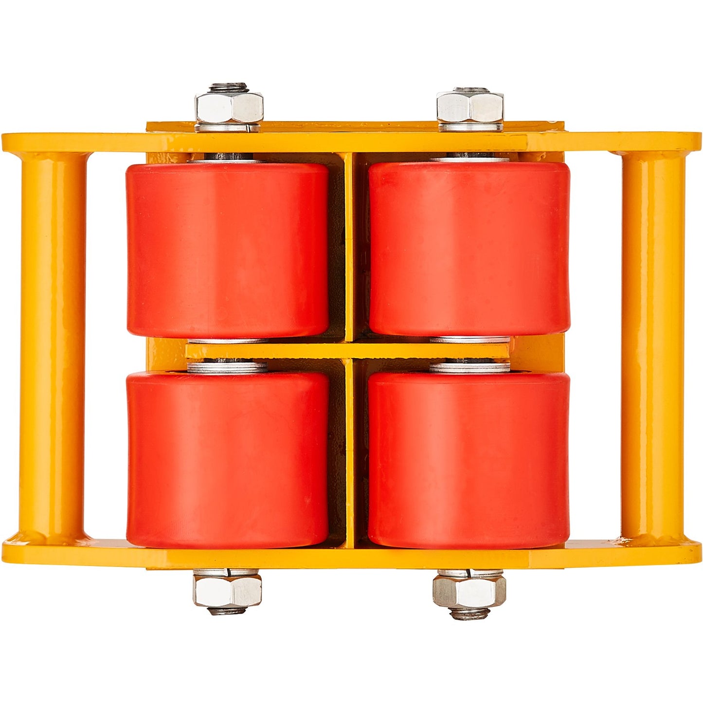 4-teiliges Maschinen-Rollbrett, 17637 Pfund/8 Tonnen Industriemaschinen-Transporter, Hochleistungs-Maschinen-Transportbrett aus Karbonstahl mit 4 PU-Rädern und 360° drehbarer Anti-Rutsch-Funktion für Lager, Werkstatt und Fabrik