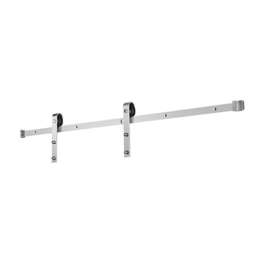 1.5 m sliding door fittings for single sliding door in silver | EU