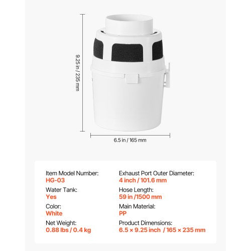 3-in-1-Entlüftungsset für Trockner im Innenbereich mit elektrischem Trocknereimer und 150 cm Schlauch