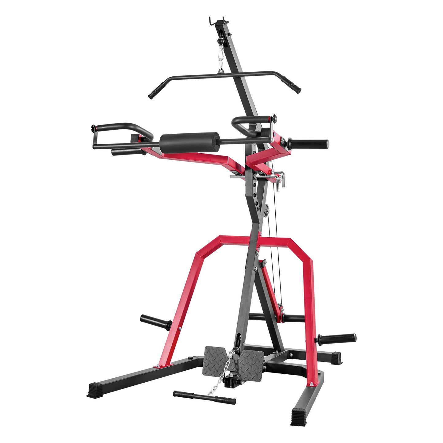 Home Gym Equipment, Leverage Gym with 2:1 Ratio LAT Low Row System, Strength Training Machine for Squats Deadlifts Bench Press Bicep Curls, Home Gym Machine, Adjustable Full Body Workout Station