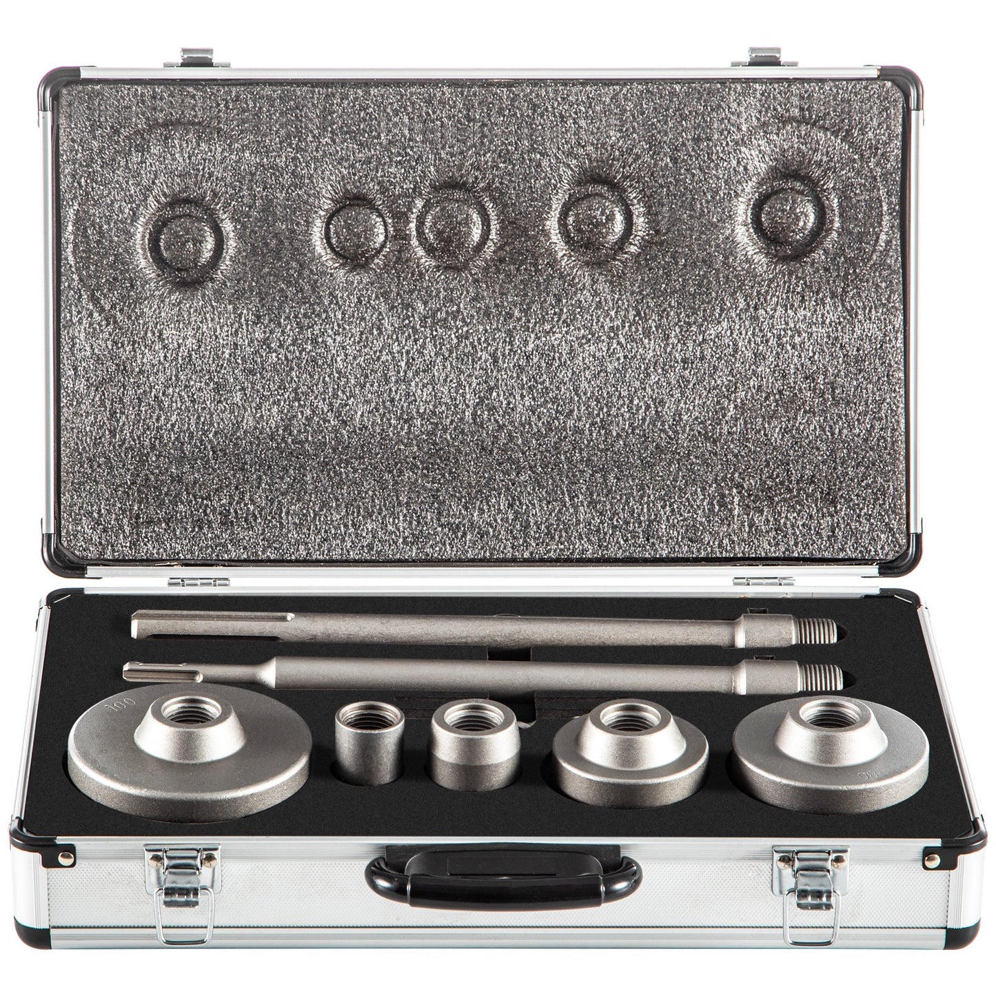 Concrete Hole Saw Kit, 1-2/11\", 1-3/5\", 2-9/16\", 3-5/32\", 3-15/16\" Drill Bit Set SDS Plus & SDS MAX Shank Wall Hole Cutter with a 4-1/3\" Connecting Rod for Concrete, Cement, Stone Wall, Ma