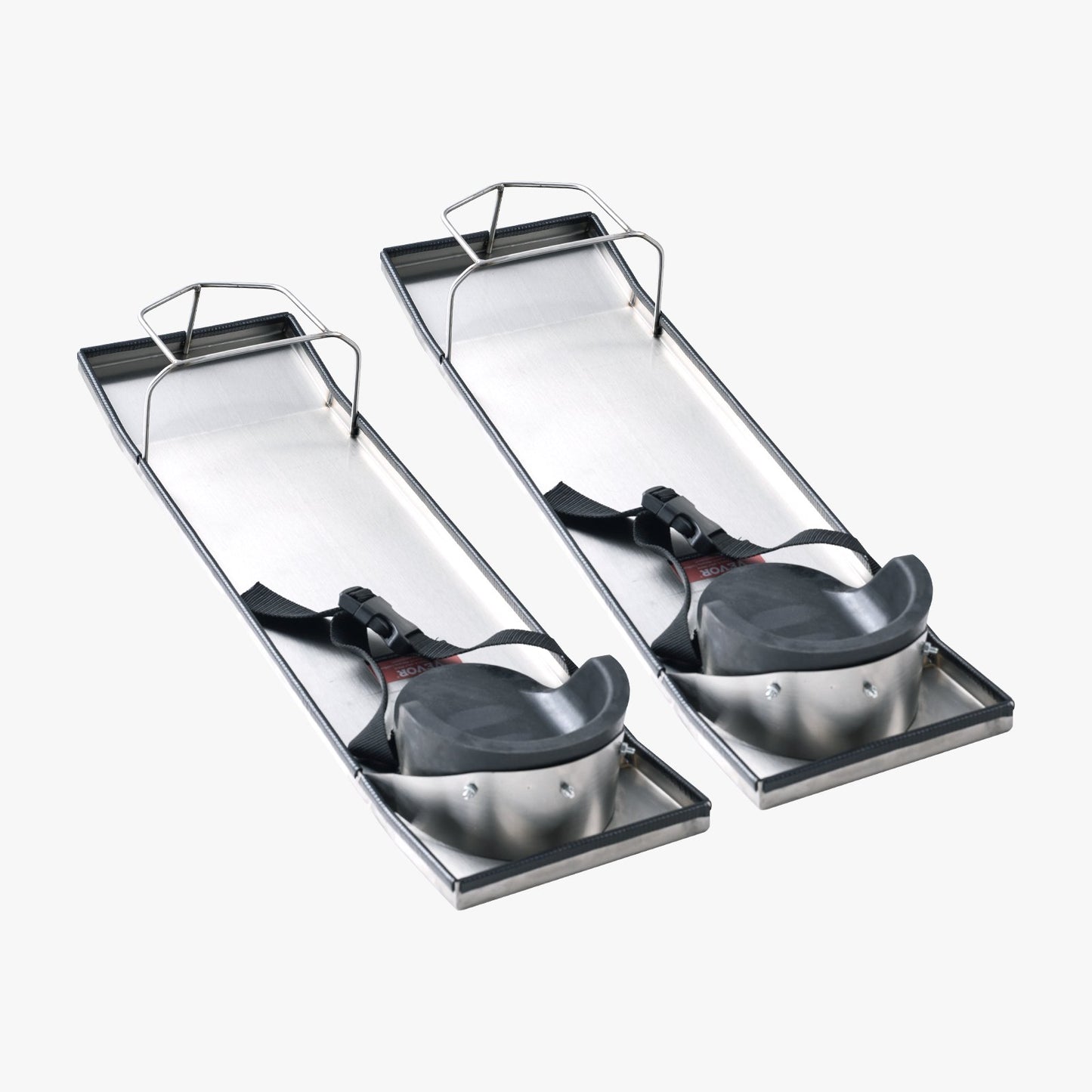 Stainless Steel Concrete Knee Boards, 28'' x 8'' Concrete Slider, 2 Pairs Concrete Knee Pads Movable Sliders, with Knee Pads and Disc Straps for Cement and Concrete Finishing