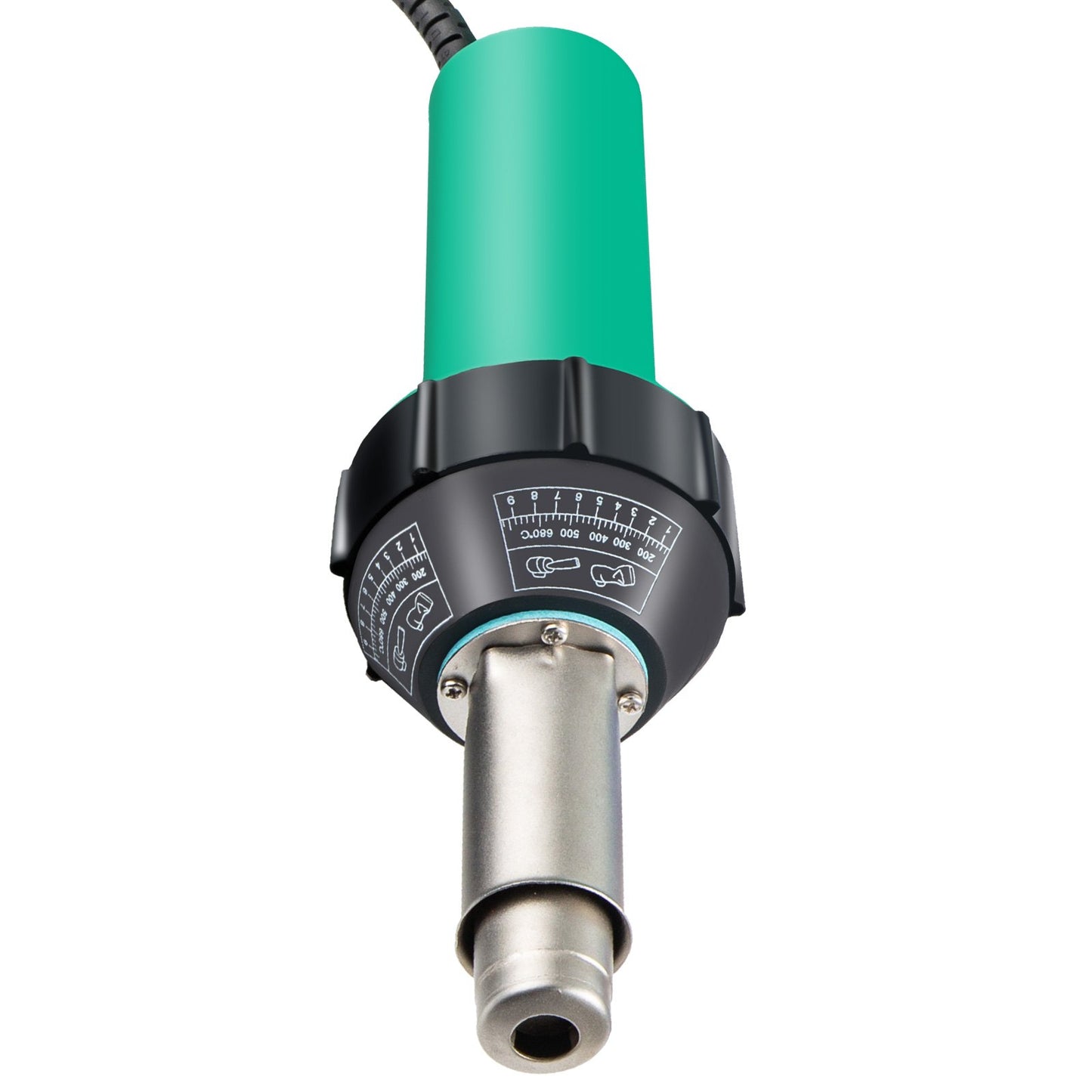 Deckenschweißgerät, 8-teiliges PVC-Schweißgerät, 1600-W-Heißluft-Kunststoffschweißgerät, 220-V-PVC-Heißluftpistole, Kunststoffschweißgerät mit Glimmerrohr-Heizkern, stufenlose Temperaturregelung 104-1112 °F Kunststoffschweißset