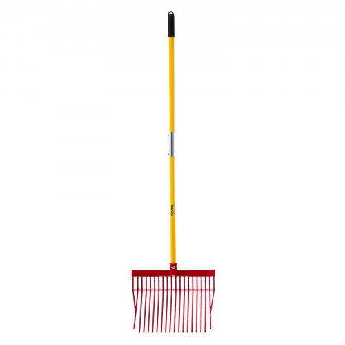 Hästgödselgaffel Trädgårdsredskap 18 Tänder Plast Högaffel Gödselkratta för Hö