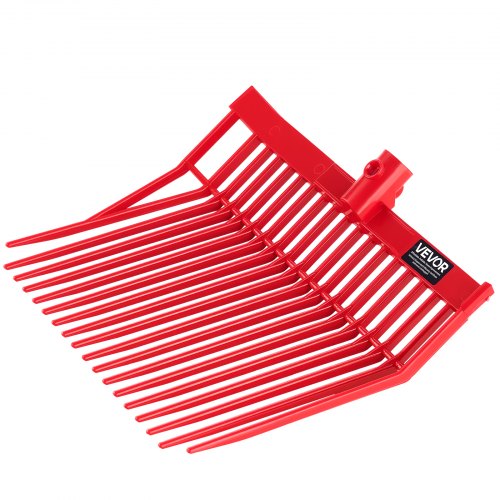 6 pcs. manure fork heads, 18 toothed fork heads for horse stables, mulch