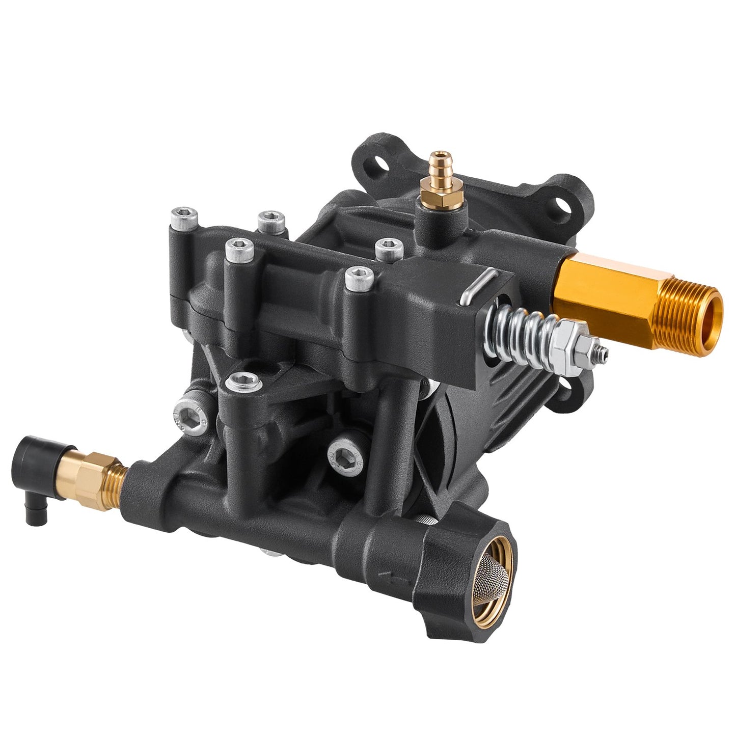 Högtryckstvättpump 3/4" axel horisontellt 3500 PSI 2,5GPM med 5 munstycken