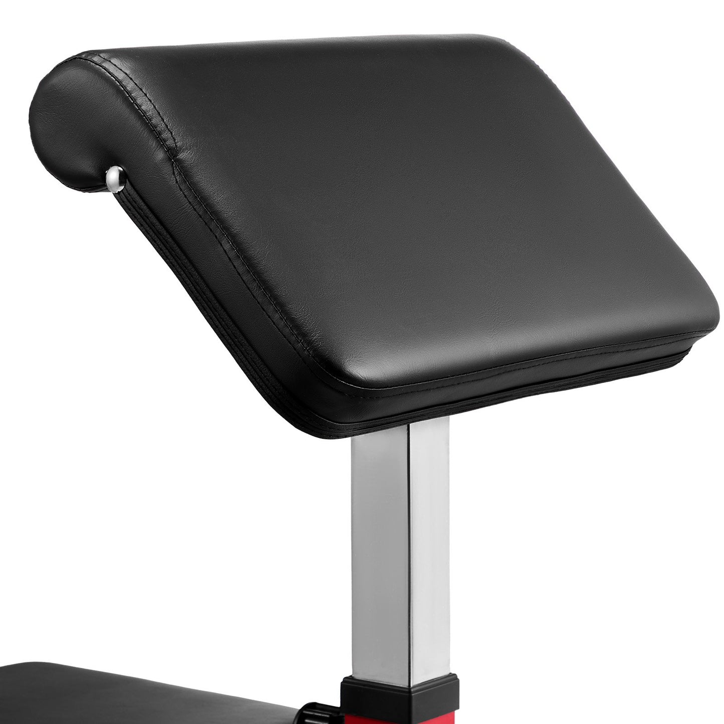 Preacher Curl Bench Justerbar Hemgym Biceps Maskin Skivstång Utrustning