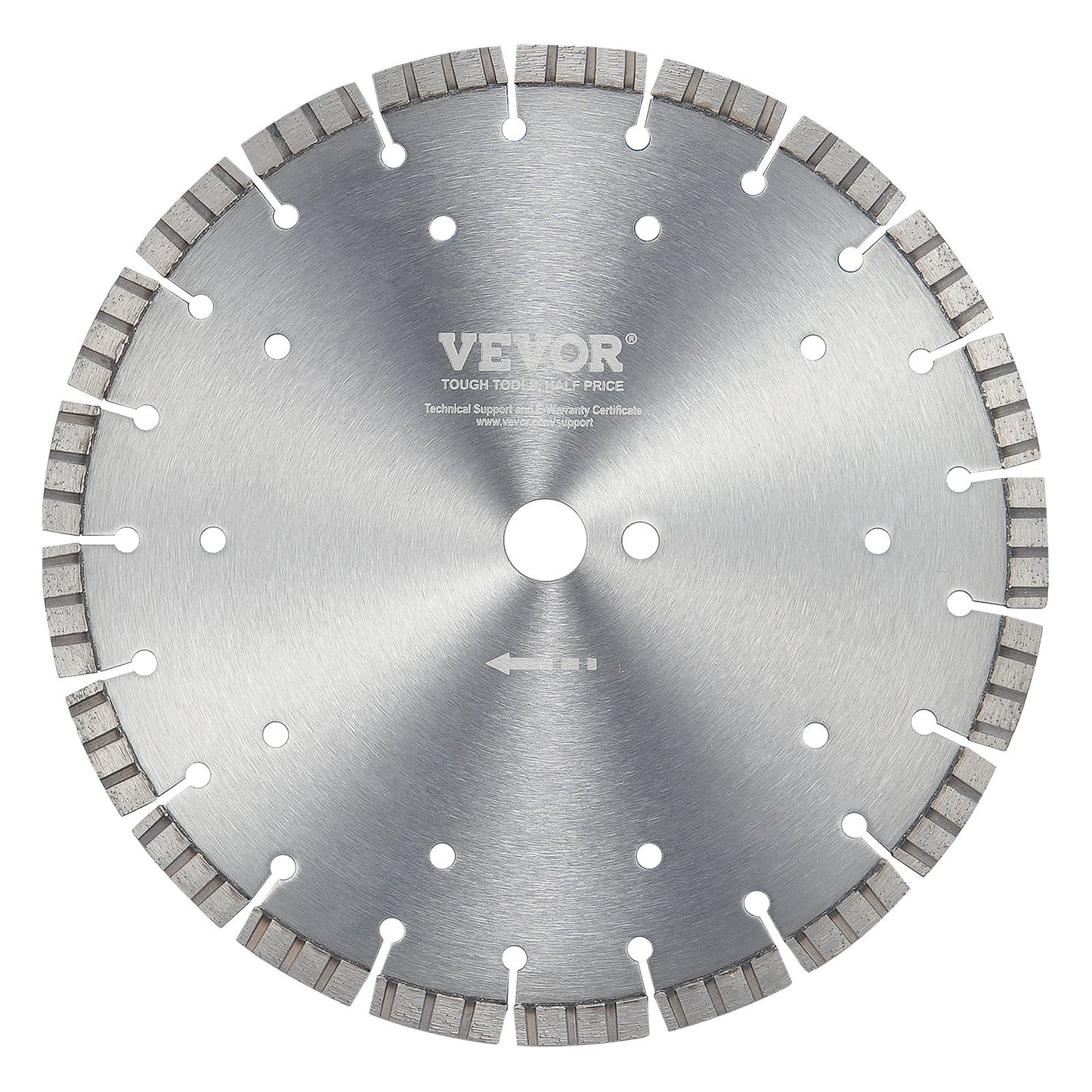 Diamond Blade 12 Inch Concrete Saw Blade Wet or Dry 0.47 Inch Wavy Teeth