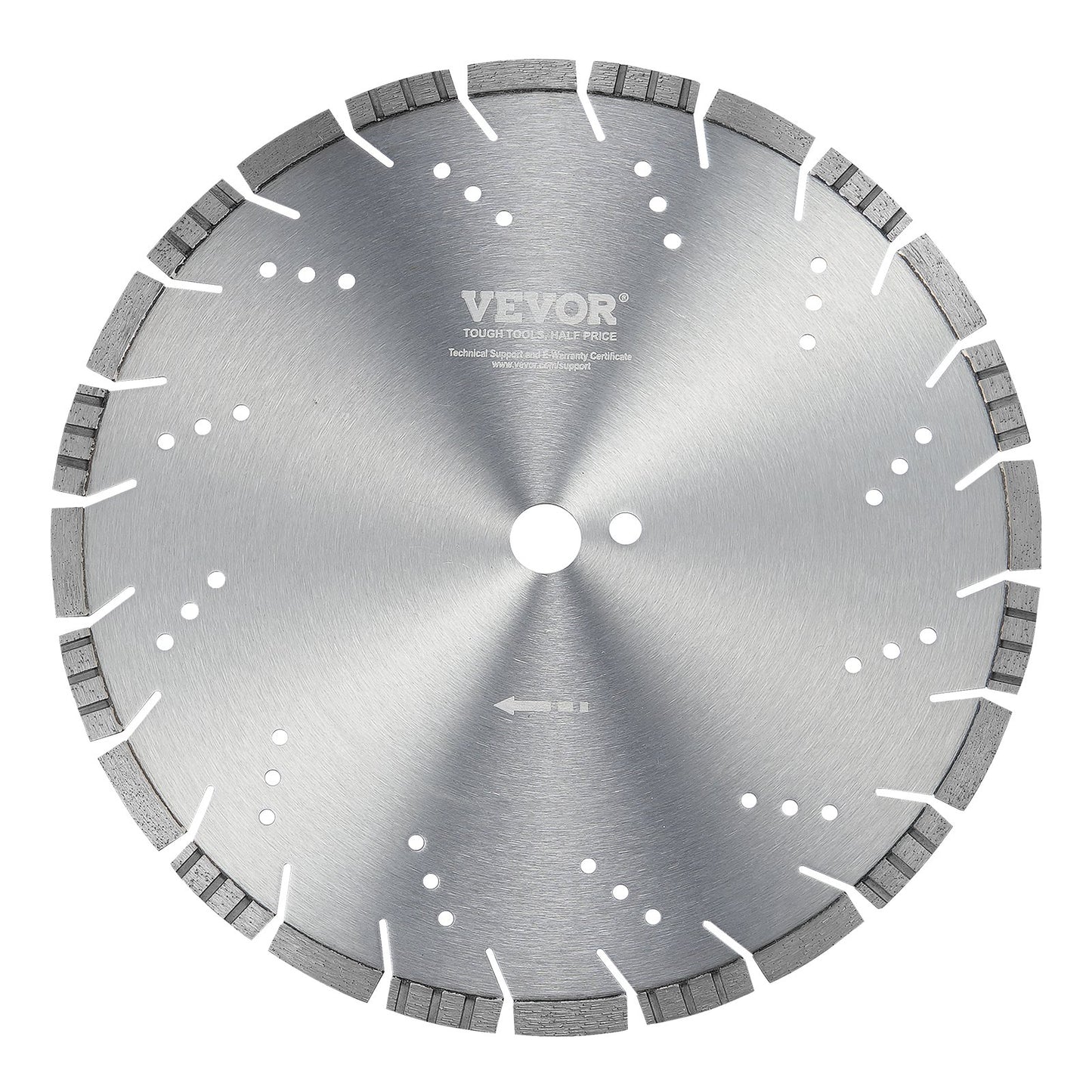 Diamantklinge 14 Zoll Betonsägeblatt Nass oder Trocken 0,47 Zoll Schrägzähne